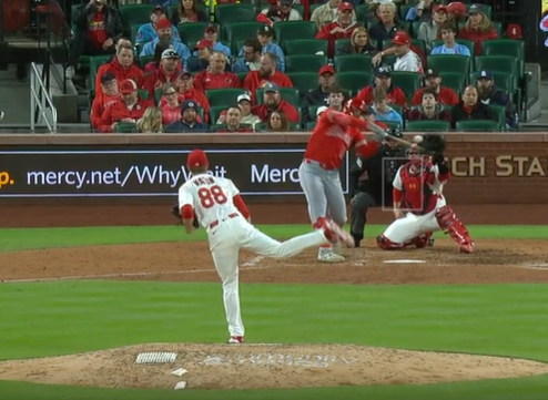 Phil Maton Striking Out an Opposing Hitter for the St. Louis Cardinals