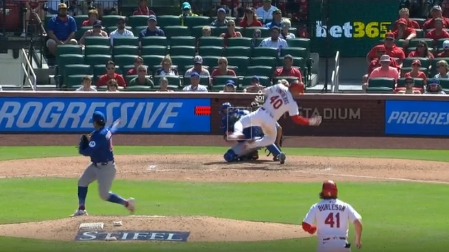 Willson Contreras Plunked - Redbird Report Willson Contreras Plunked